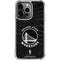 NBA Golden State Warriors Black Animal Print iPhone 15 Pro Clear Case